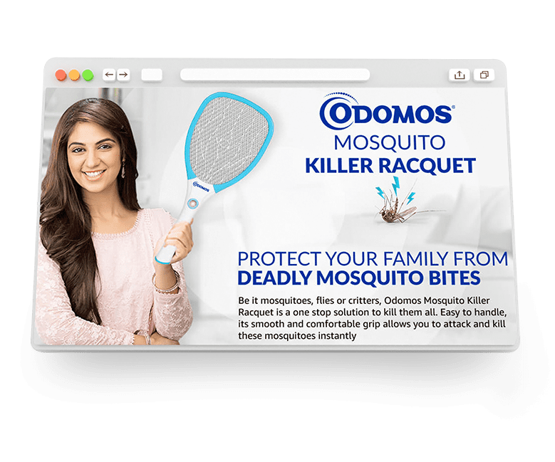 Odomos mosquito killer Racquet blue