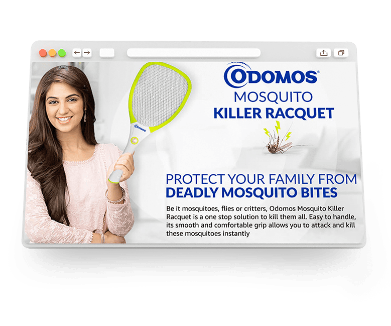 Odomos mosquito killer Racquet  green