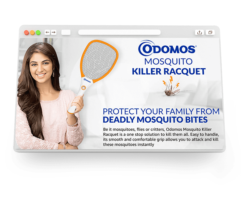 Odomos mosquito killer Racquet  orange