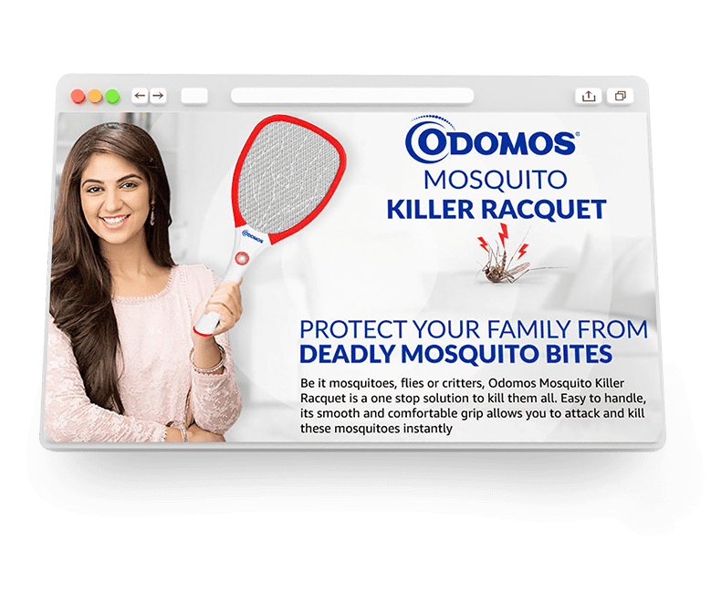 Odomos mosquito killer Racquet  red