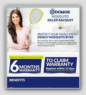 Odomos mosquito killer Racquet  green